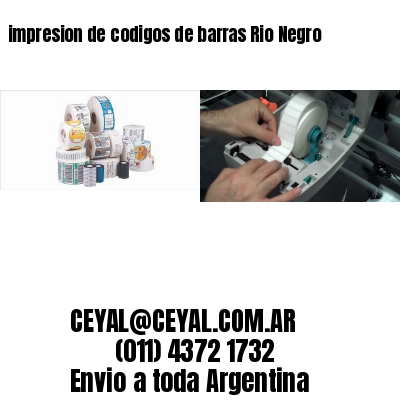 impresion de codigos de barras Rio Negro