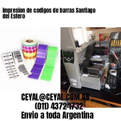 impresion de codigos de barras Santiago del Estero