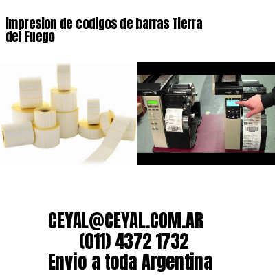 impresion de codigos de barras Tierra del Fuego