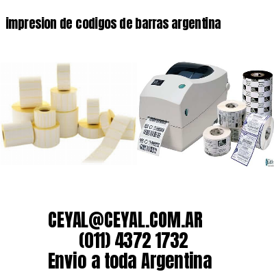 impresion de codigos de barras argentina