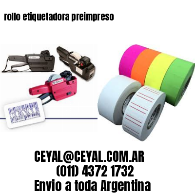 rollo etiquetadora preimpreso