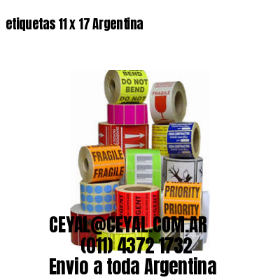 etiquetas 11 x 17 Argentina