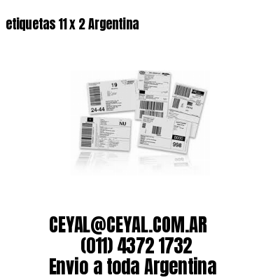 etiquetas 11 x 2 Argentina