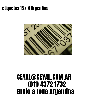 etiquetas 15 x 4 Argentina