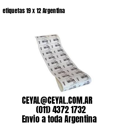 etiquetas 19 x 12 Argentina