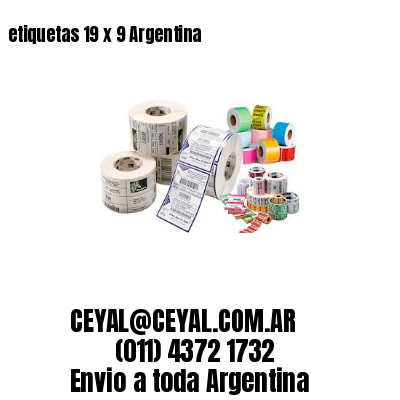 etiquetas 19 x 9 Argentina