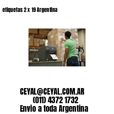 etiquetas 2 x 19 Argentina