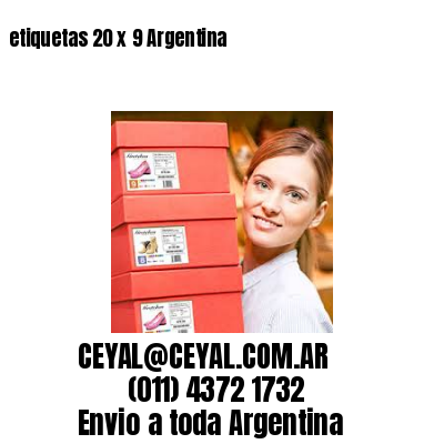 etiquetas 20 x 9 Argentina