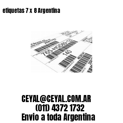 etiquetas 7 x 8 Argentina