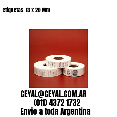 etiquetas  13 x 20 Mm