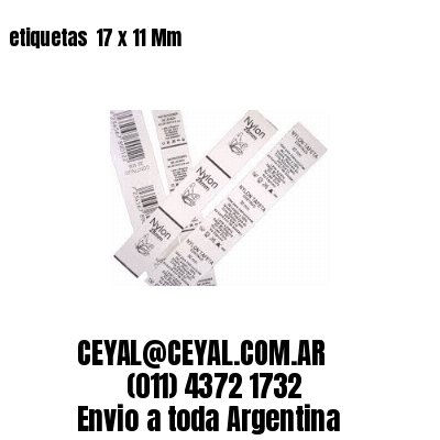 etiquetas  17 x 11 Mm