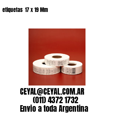 etiquetas  17 x 19 Mm