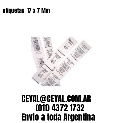 etiquetas  17 x 7 Mm