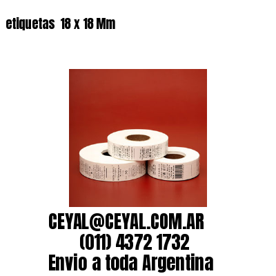 etiquetas  18 x 18 Mm