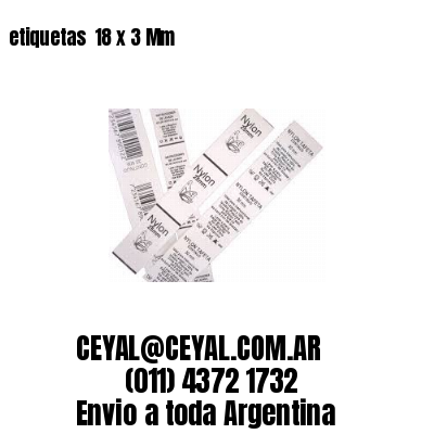 etiquetas  18 x 3 Mm