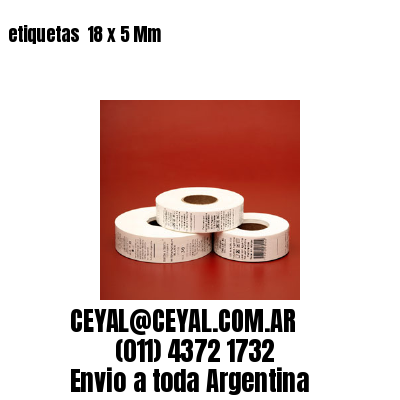 etiquetas  18 x 5 Mm