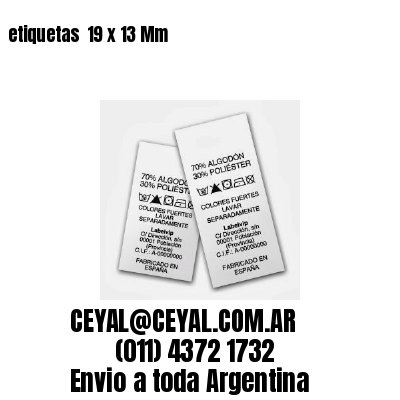 etiquetas  19 x 13 Mm