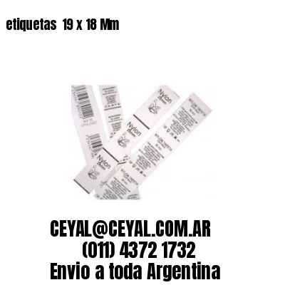 etiquetas  19 x 18 Mm
