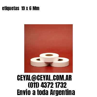 etiquetas  19 x 6 Mm