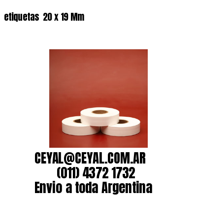 etiquetas  20 x 19 Mm