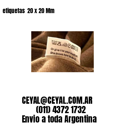 etiquetas  20 x 20 Mm