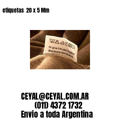 etiquetas  20 x 5 Mm
