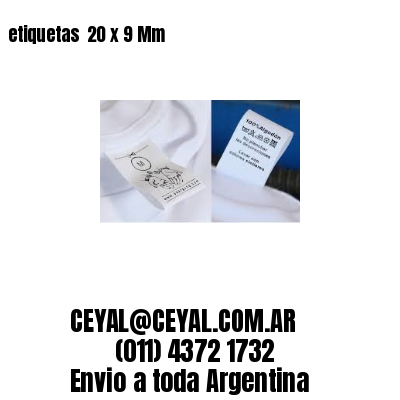 etiquetas  20 x 9 Mm