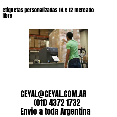 etiquetas personalizadas 14 x 12 mercado libre