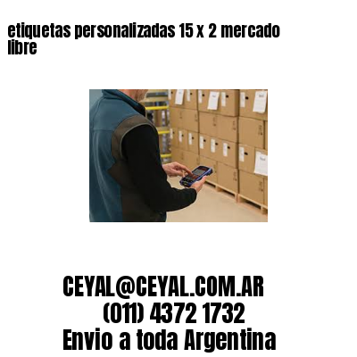 etiquetas personalizadas 15 x 2 mercado libre