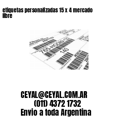 etiquetas personalizadas 15 x 4 mercado libre