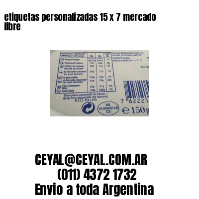 etiquetas personalizadas 15 x 7 mercado libre
