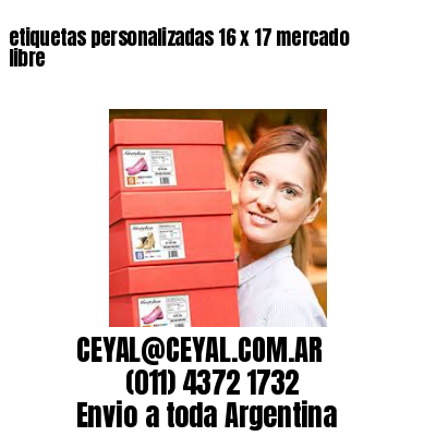 etiquetas personalizadas 16 x 17 mercado libre