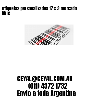 etiquetas personalizadas 17 x 3 mercado libre