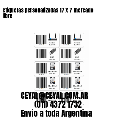 etiquetas personalizadas 17 x 7 mercado libre