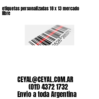 etiquetas personalizadas 18 x 13 mercado libre