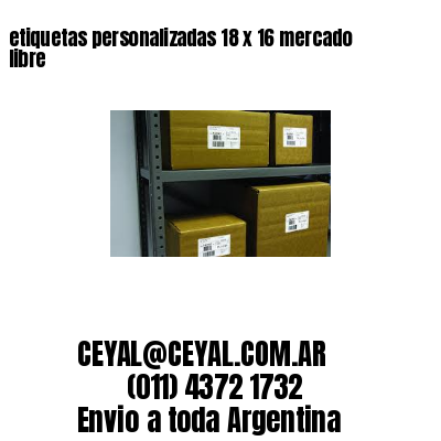 etiquetas personalizadas 18 x 16 mercado libre