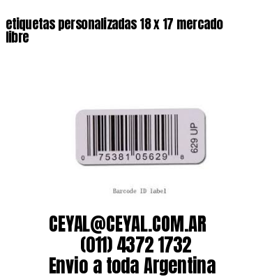 etiquetas personalizadas 18 x 17 mercado libre
