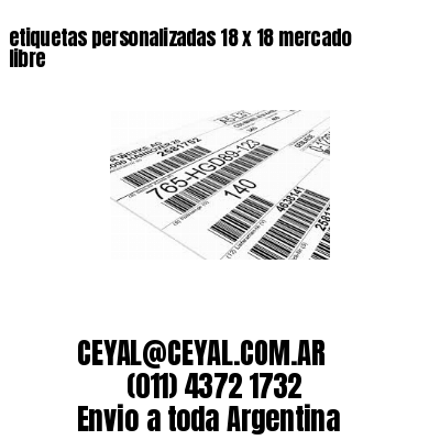 etiquetas personalizadas 18 x 18 mercado libre