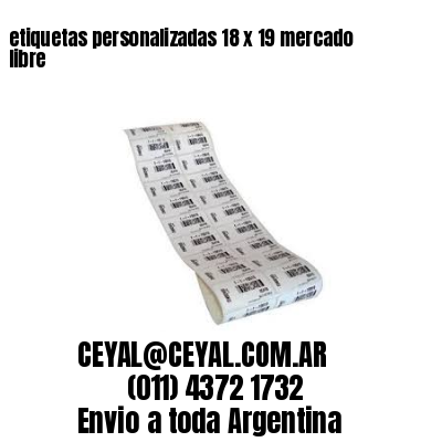 etiquetas personalizadas 18 x 19 mercado libre