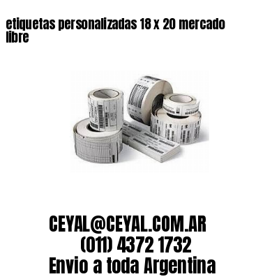 etiquetas personalizadas 18 x 20 mercado libre