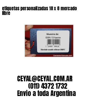etiquetas personalizadas 18 x 8 mercado libre