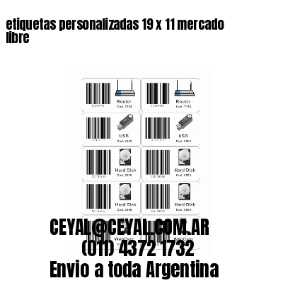etiquetas personalizadas 19 x 11 mercado libre