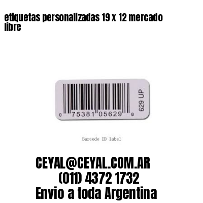 etiquetas personalizadas 19 x 12 mercado libre