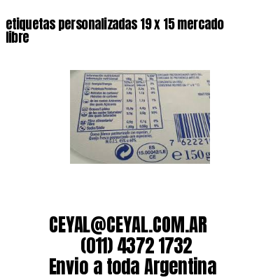 etiquetas personalizadas 19 x 15 mercado libre