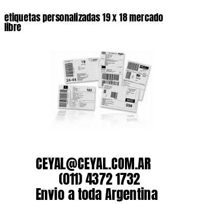 etiquetas personalizadas 19 x 18 mercado libre