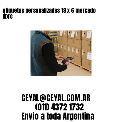 etiquetas personalizadas 19 x 6 mercado libre