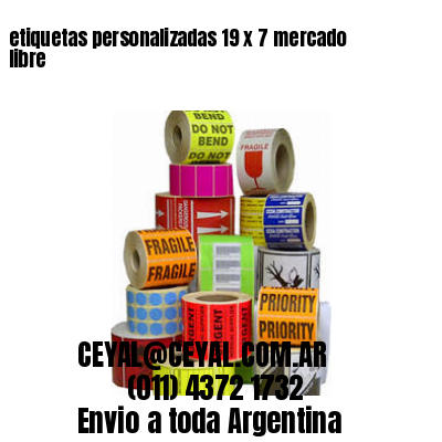etiquetas personalizadas 19 x 7 mercado libre