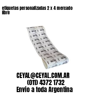 etiquetas personalizadas 2 x 4 mercado libre