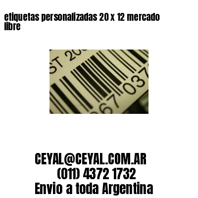 etiquetas personalizadas 20 x 12 mercado libre