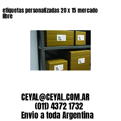 etiquetas personalizadas 20 x 15 mercado libre